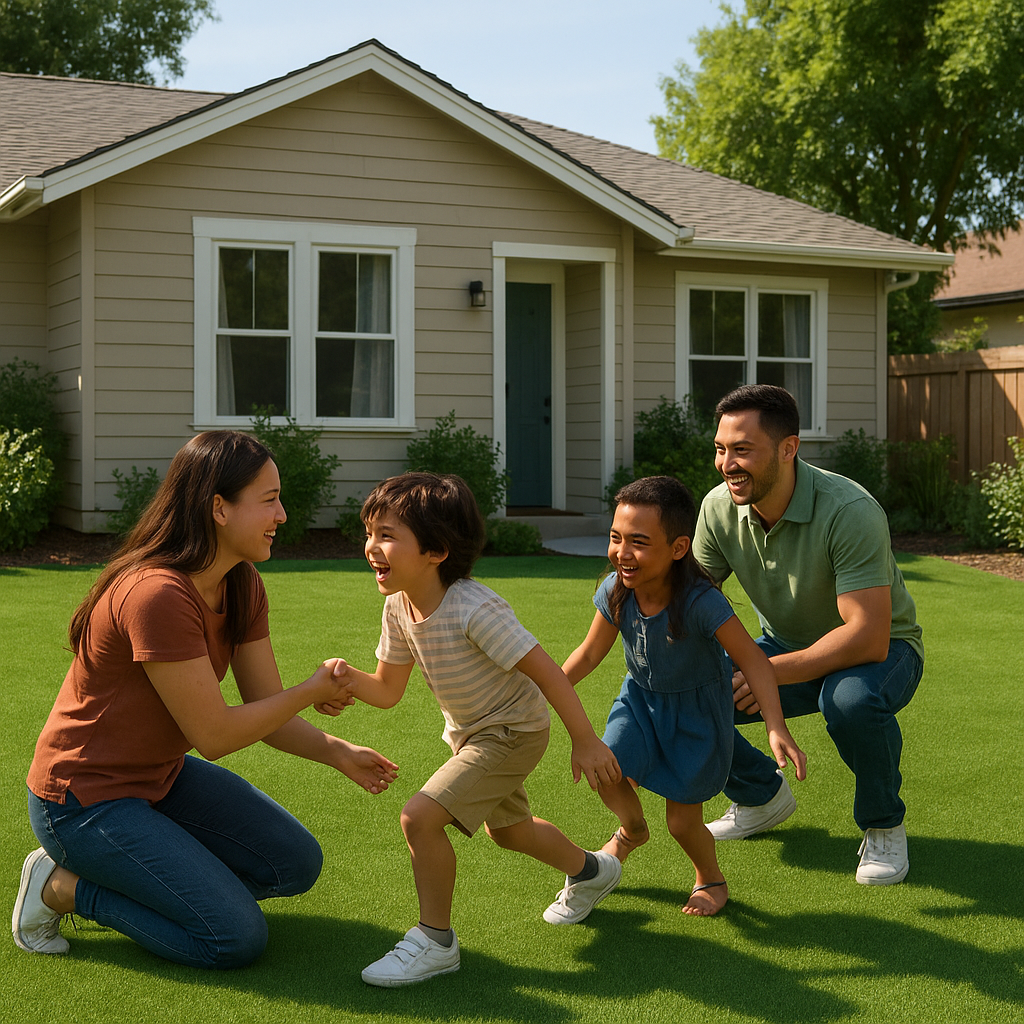 small yards and artificial grass