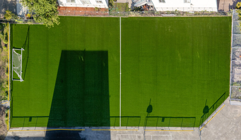 commercial artificial grass installation
